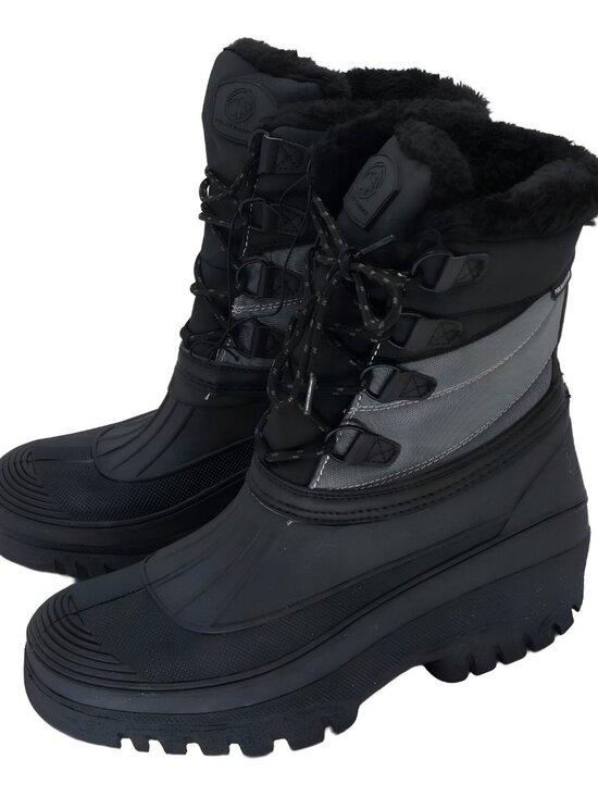 Polar Range Men\'s Decker Faux Fur Snow Boots - Gray Size 10 main image 6